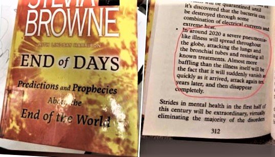 Self-proclaimed psychic Sylvia Browne’s 2008 prediction that “in around 2020, a severe pneumonia-like illness will spread throughout the world” doesn’t seem “vague” to me. Or does it?